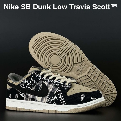 Кросівки SB Dunk Low  Scott Travis орнамент 