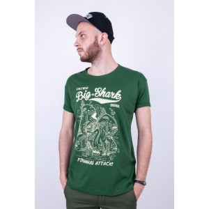 Футболка Big Shark Piranhas Attack Green