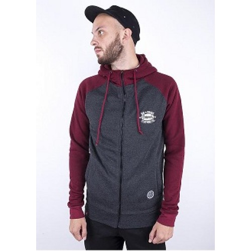 Худі утеплений Big Shark Original Bordo/ Dark Grey