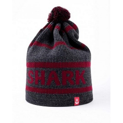 Шапка Big Shark Bordo /Dark Grey