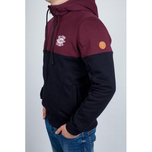 Худі / зіппер Big Shark Burgundy/navy