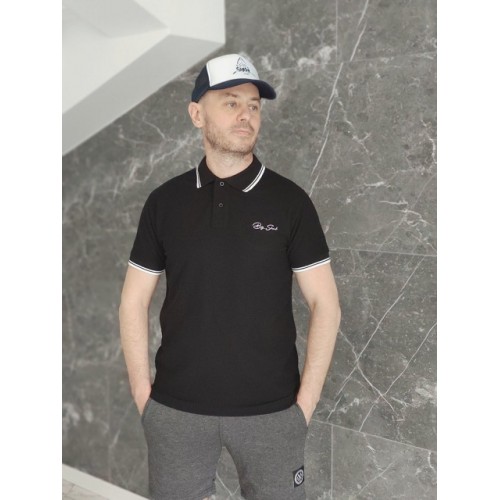 поло Big Shark Black Logo